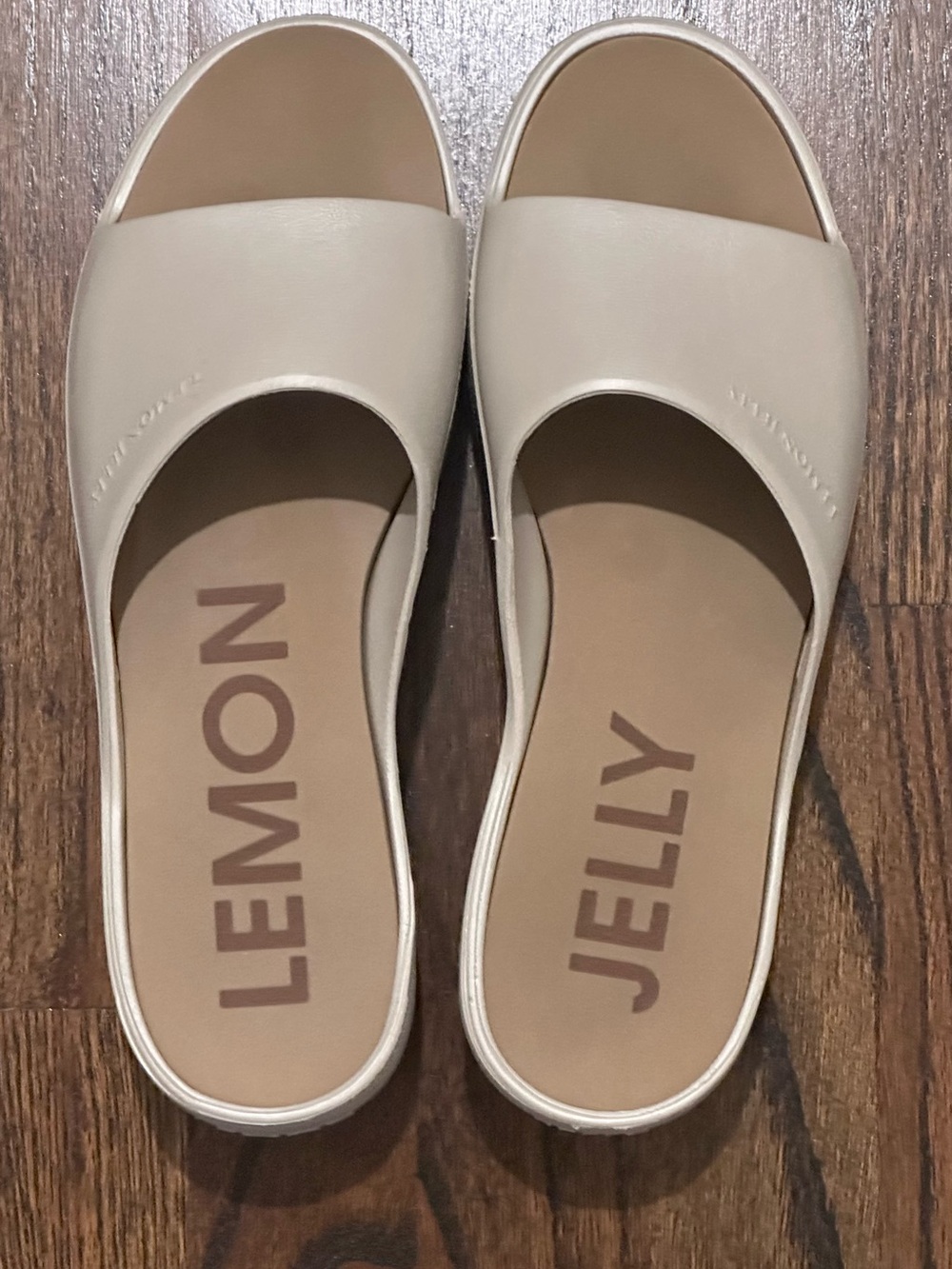 Lemon Jelly Cream Slide Mules — Smooth Slip-On Comfort